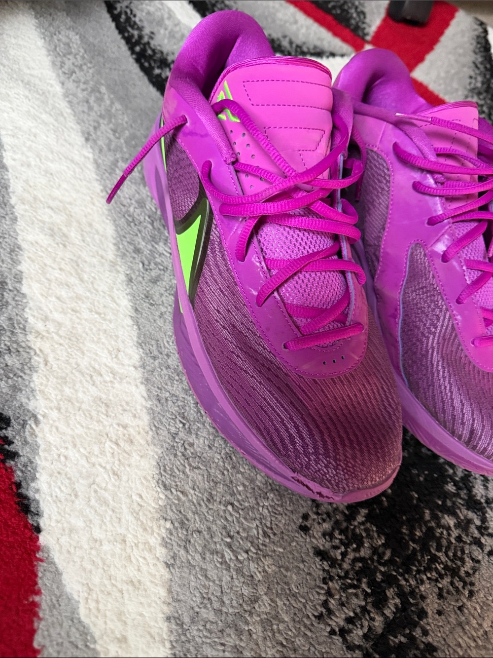 Men’s Nike Neon Green/Purple Athletic Sneakers